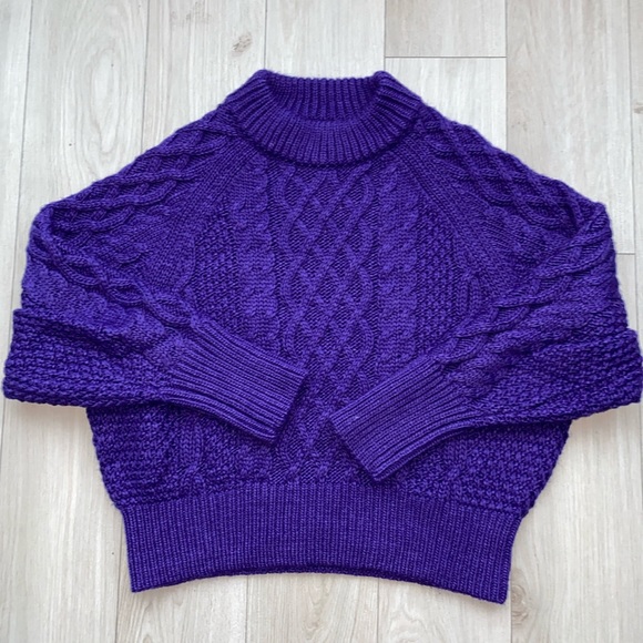 Bright purple knitted sweater - Picture 2 of 2
